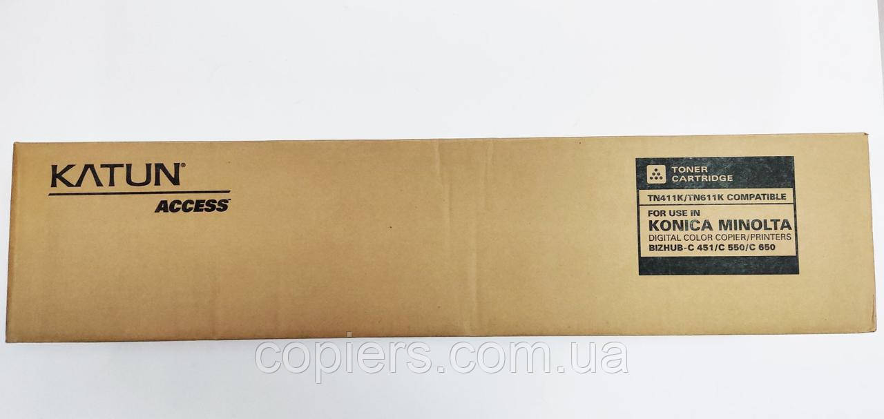 Toнер картридж TN411/TN611 K, bizhub C451 C550 C650 Katun, tn-411 k
