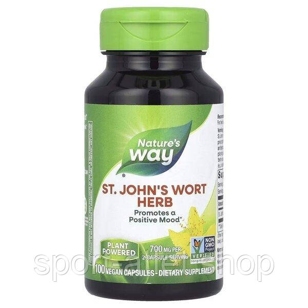 Натуральна добавка Nature's Way St. John's Wort Herb, 100 капсул, фото 1