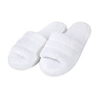 Капці махрові Lotus Home - Basic Soft white