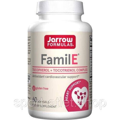 Вітаміни та мінерали Jarrow Formulas Famil-E, 60 капсул