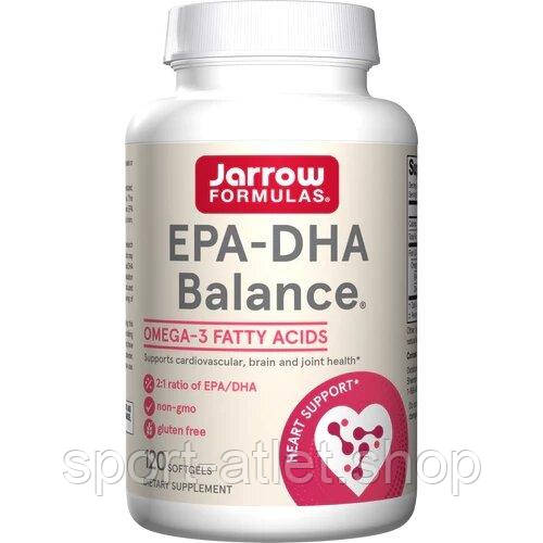 Жирні кислоти Jarrow Formulas EPA-DHA Balance, 120 капсул, фото 1