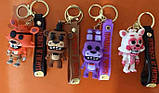 Брелок Аніматроніки фнаф Fnaff C 70850 герой, середня висота - 7 см, гума, кріплення, ремінець, фото 2