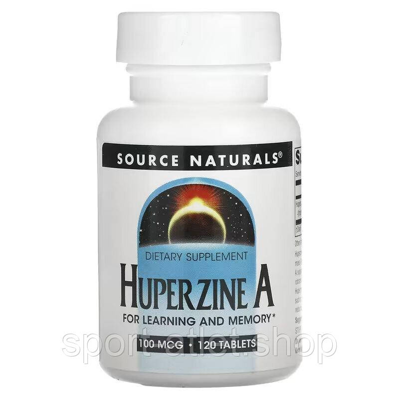 Натуральна добавка Source Naturals Huperzine А 100 mcg, 120 таблеток