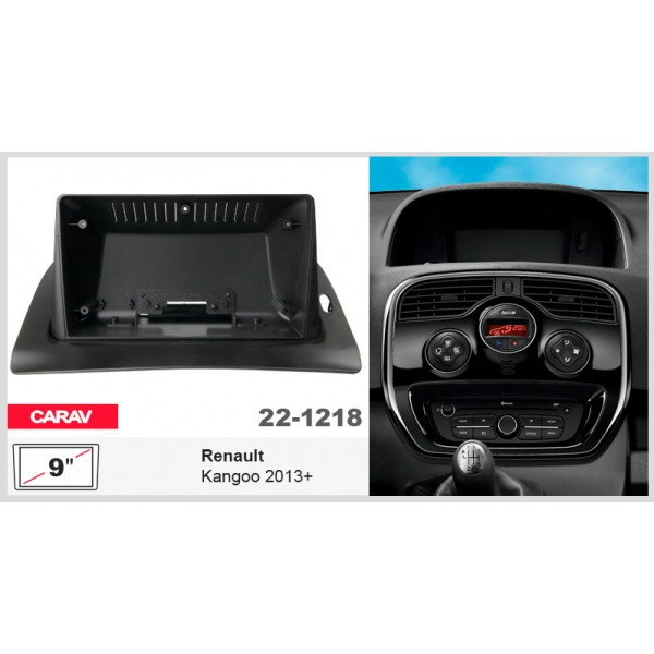 Рамка перехідна Renault Kangoo 2013-2024 9" DriveX (22-1218)