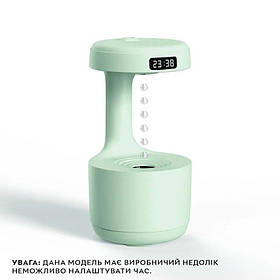 Зволожувач повітря, аромадифузор портативний Kinscoter DQ-011 Anti Gravity Humidifier 800 мл, Green - З дефектом БРАК ВСТАНОВКИ