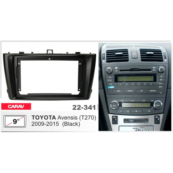 Рамка перехідна Toyota Avensis 2009-2015 9" DriveX (22-341)