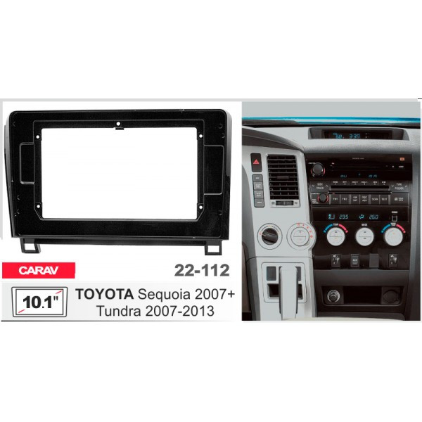 Рамка перехідна Toyota Sequoia 2007-2022 10.1" DriveX (22-112)