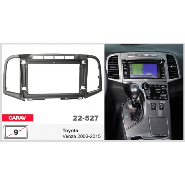 Рамка перехідна Toyota Venza 2008-2015 9" DriveX (22-527)