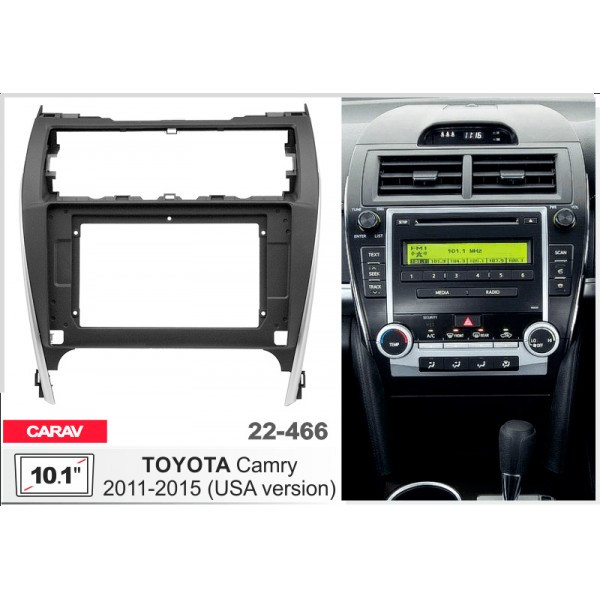 Рамка перехідна Toyota Camry 2011-2015 10.1" DriveX (22-466)