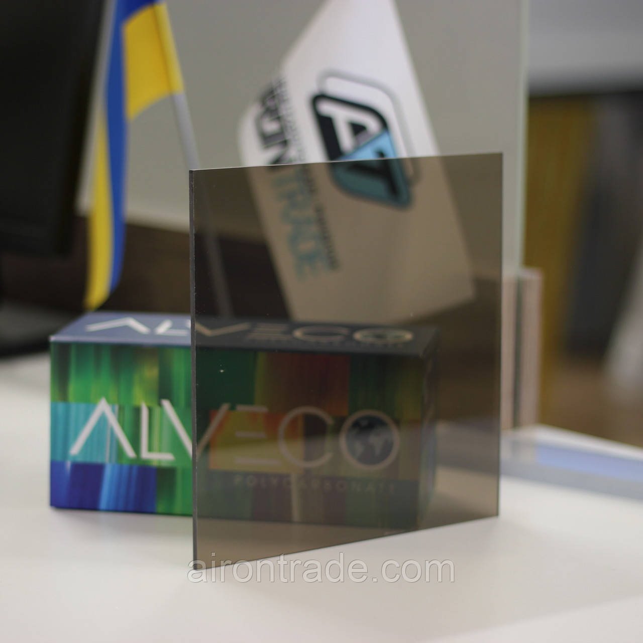 Монолітний полікарбонат Alvecomp 8 мм Бронза 2050х6100 мм