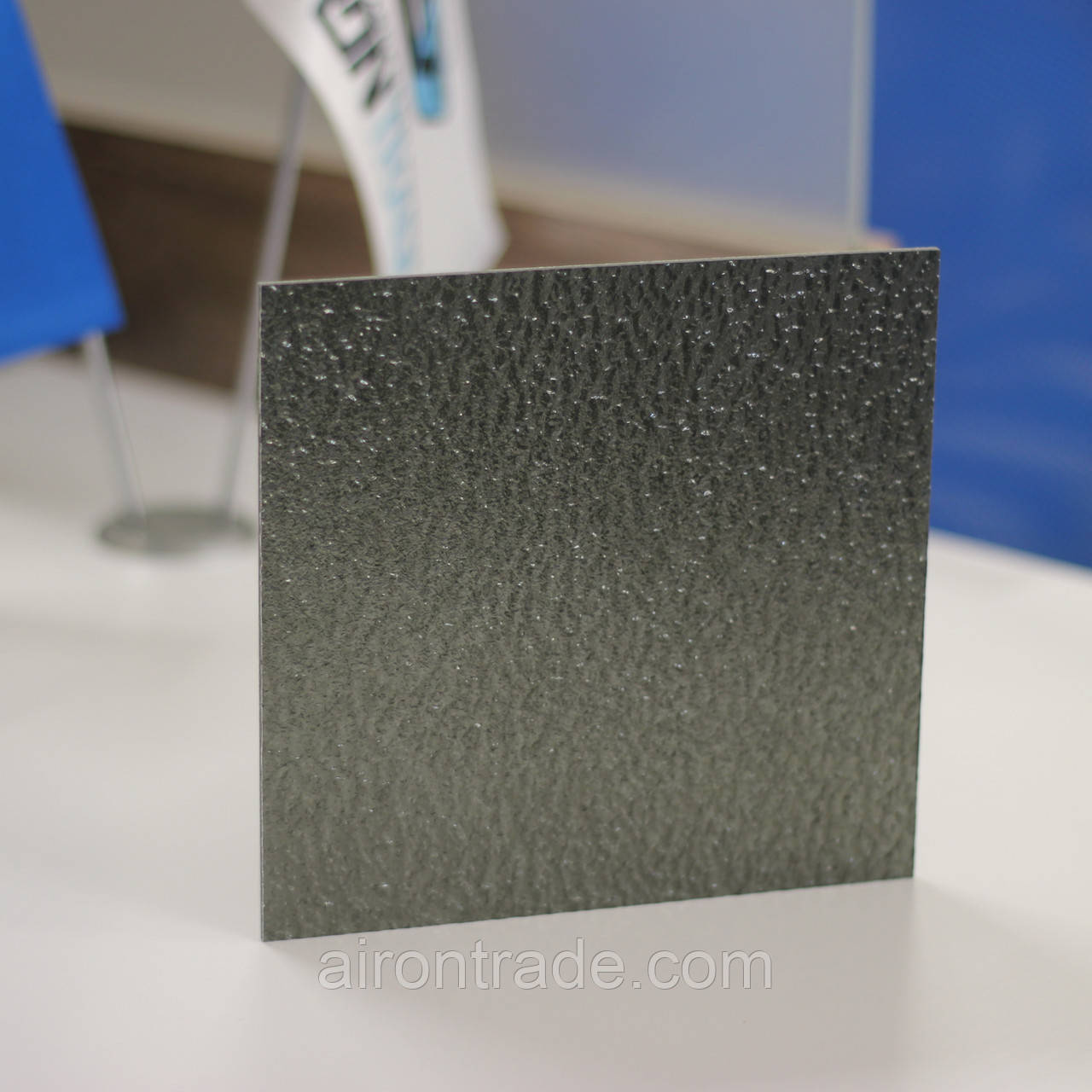 Монолітний полікарбонат PALSUN 3 мм Embossed Grey (колотий лід графіт) 2050x3050 мм