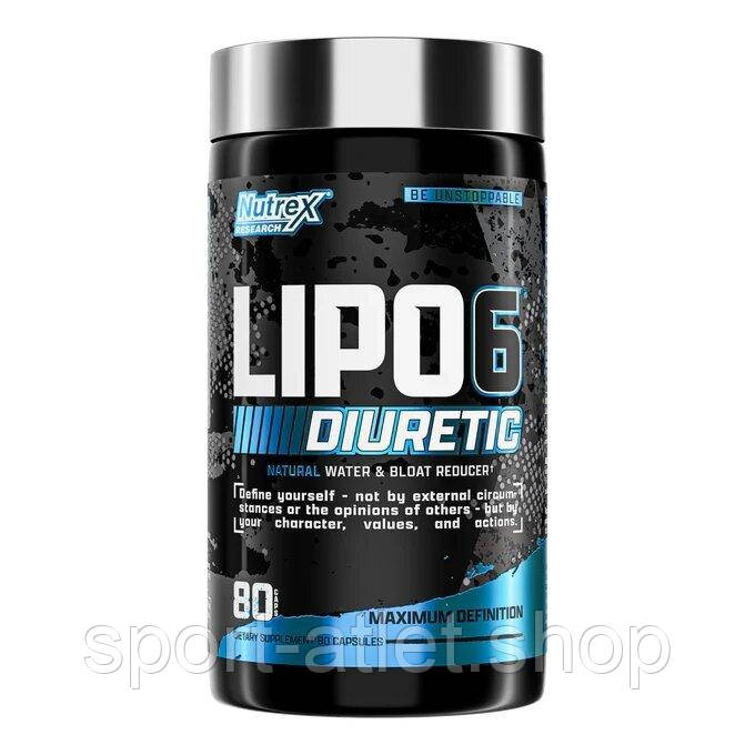 Діуретик Nutrex Research Lipo-6 Diuretic, 80 капсул, фото 1