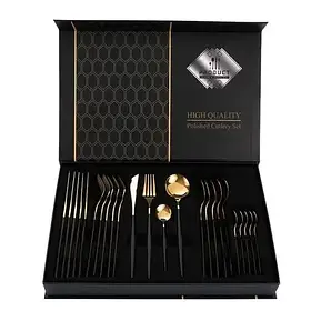 Набір столових приборів Kitchen Ware 24 шт. з неіржавкої сталі на 6 персон