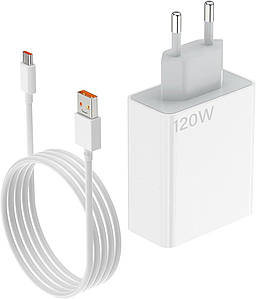 Зарядний пристрій блок живлення Mijia 120W + USB Type-C 1 м (MDY-13-EE) з підтримкою Mi Turbo