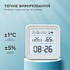 Розумний Wi-Fi датчик температури та вологості повітря Tuya SmartLife 2 wifi термометр/гігрометр з підсвічуванням, фото 3