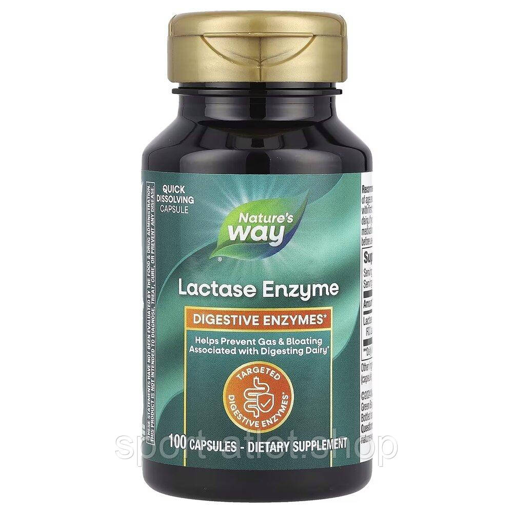 Натуральна добавка Nature's Way Lactase Enzyme Formula, 100 капсул