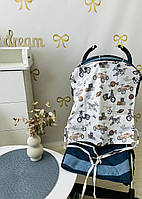 Захисна шторка на візочок, накидка на візочок від сонця Angelok-child