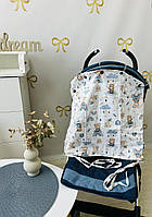 Захисна шторка на візочок, накидка на візочок від сонця Angelok-child