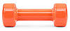 Гантель вінілова Power Play 4125 Achilles 2*4 кг, Orange, фото 3