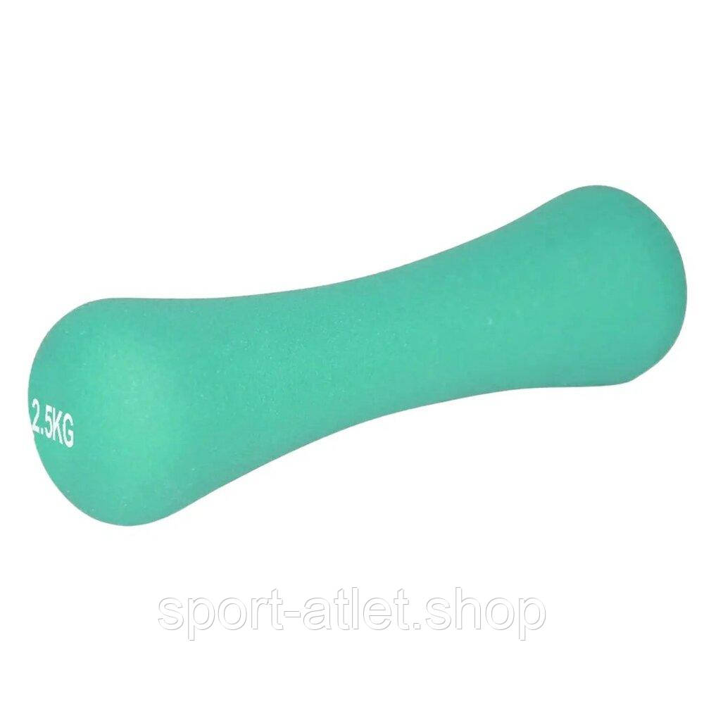 Неопренова гантель Power Play 4126 Spartacus 2.5 кг, Mint, фото 1