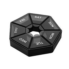 Таблетниця Semi 7Days Mini Pill Box, Black