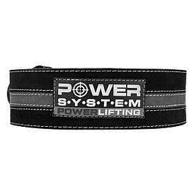 Пояс для важкої атлетики Power System PS-3800 PowerLifting, Black/Grey - XL