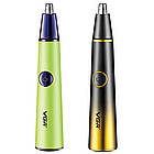 Акумуляторний тример для носа та вух + 4 насадки, VGR V-627, Чорний / Машинка для стрижки волосся в носі, фото 3