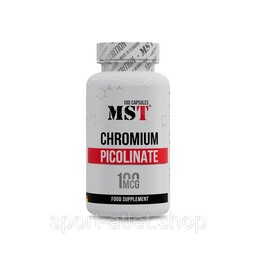 Вітаміни та мінерали MST Chromium Picolinate, 100 капсул