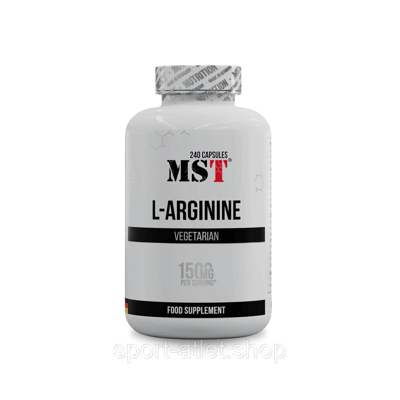 Амінокислота MST L-Arginine 240 капсул, фото 1