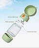 Пляшка-поїлка для тварин Semi Pets Feeder 400 мл + 185 мл 2 відділення, Green, фото 3