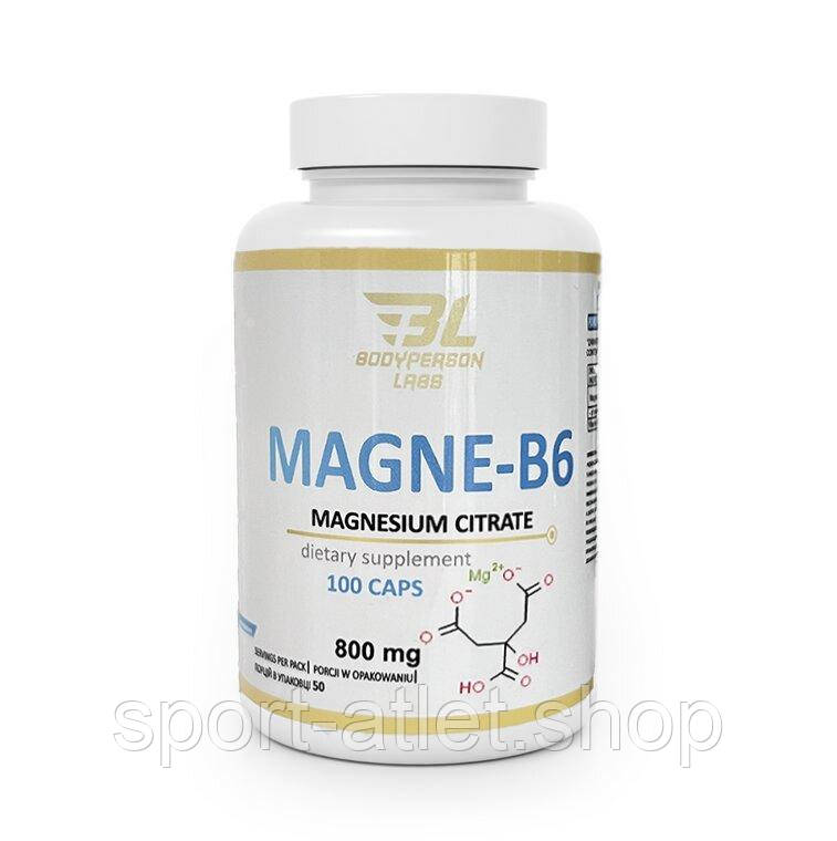 Магне - В6 Bodyperson Labs Magne-B6, 100 капсул