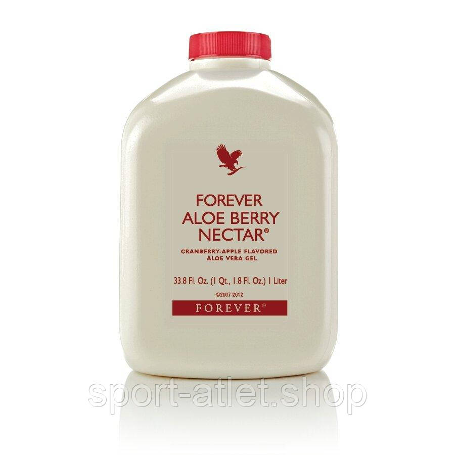 Алое вера з соком журавлини та яблука Forever Living Aloe Berry Nectar, 1 л для підтримки травної системи, фото 1