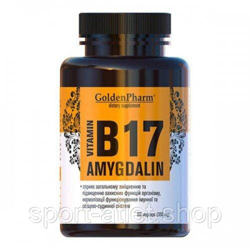 Вітаміни та мінерали Golden Pharm Vitamin B17 Amygdalin, 60 вегакапсул