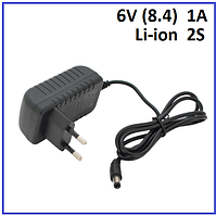 Зарядний пристрій для акумуляторів Li-ion 6V (8.4) 2S до 1A штекер 5.5х2.5