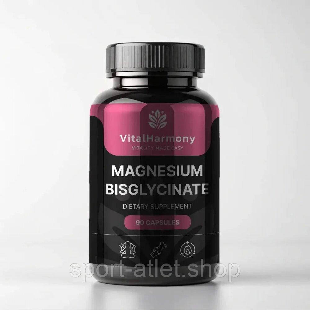 Вітаміни та мінерали VitalHarmony Magnesium Bisglycinate, 90 капсул