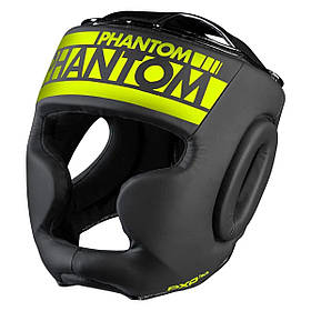 Боксерський шолом Phantom Athletic APEX Face Saver, Black/Neon Yellow
