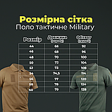 Тактична футболка-поло Military Олива(Хакі) 44р | Матеріал CoolPASS з технологією швидкого висохання, фото 10