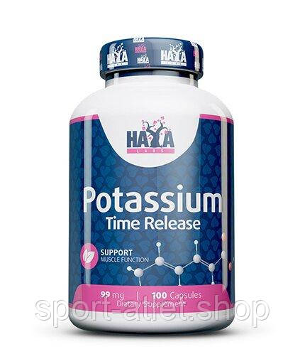 Вітаміни та мінерали Haya Labs Potassium Time Release, 100 вегакапсул