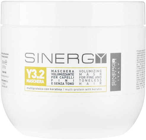 Маска для об'єму тонкого волосся Sinergy Y3.2 Volumizing Mask, 500 мл (8033745721178), фото 1
