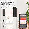 Wifi датчик відкриття дверей/вікон Tuya Front Door Sensor Detects з оповіщенням на смартфон - Black, фото 3