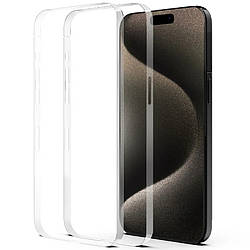 Захисна плівка iPhone 15 Pro прозора, протиударна, на бічну рамку, X-One, комплект 2шт.