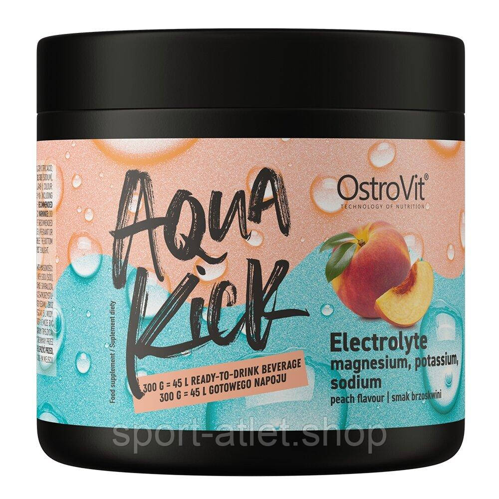Вітаміни та мінерали OstroVit Aqua Kick Electrolyte, 300 грам - персик