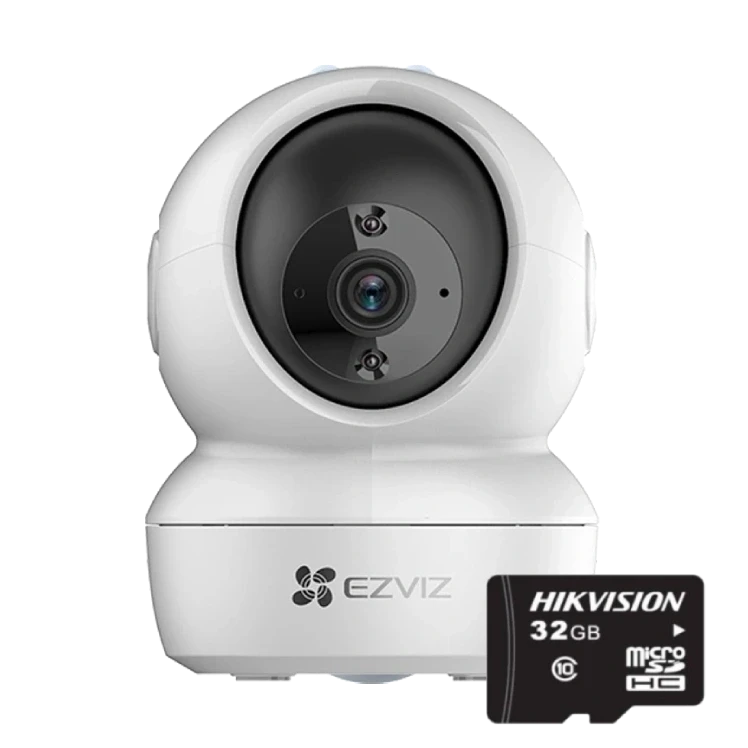 Комплект камера + карта пам'яті Ezviz H6c + Hikvision HS-TF-L2/32G