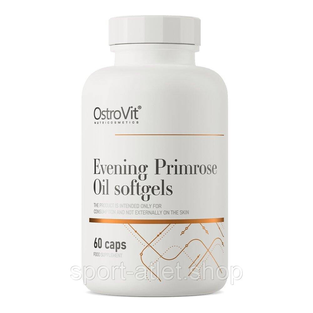 Олія примули вечірньої OstroVit Evening Primrose Oil, 60 капсул для підтримки шкіри та імунної системи, фото 1