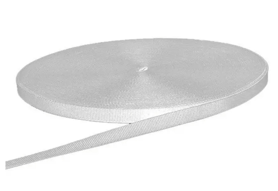 Стрічка ремінна "Мерам" 10мм (50м/боб) Біла