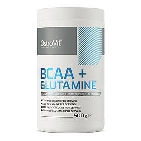 Амінокислота BCAA OstroVit BCAA + Glutamine, 500 грам - Без смаку