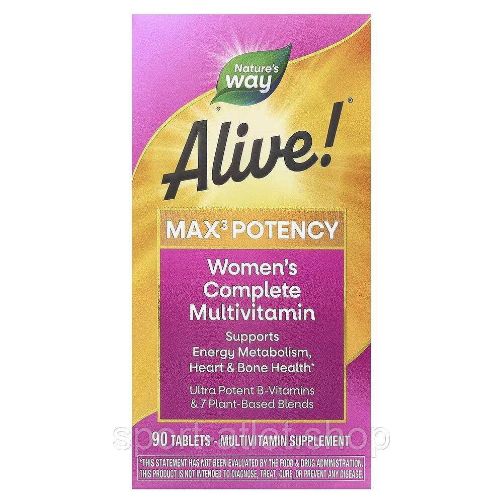 Комплекс для здоров'я жінок Nature's Way Alive! Max3 Potency Women's, 90 таблеток