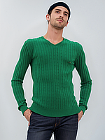 Светр чоловічий Cottre 4508 зелений Розміри M XL
