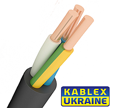Кабель ВВГнгд 3x10 Одеса Каблекс круглий моноліт, мідь, переріз жили відповідає номіналу (кратно 5 м)