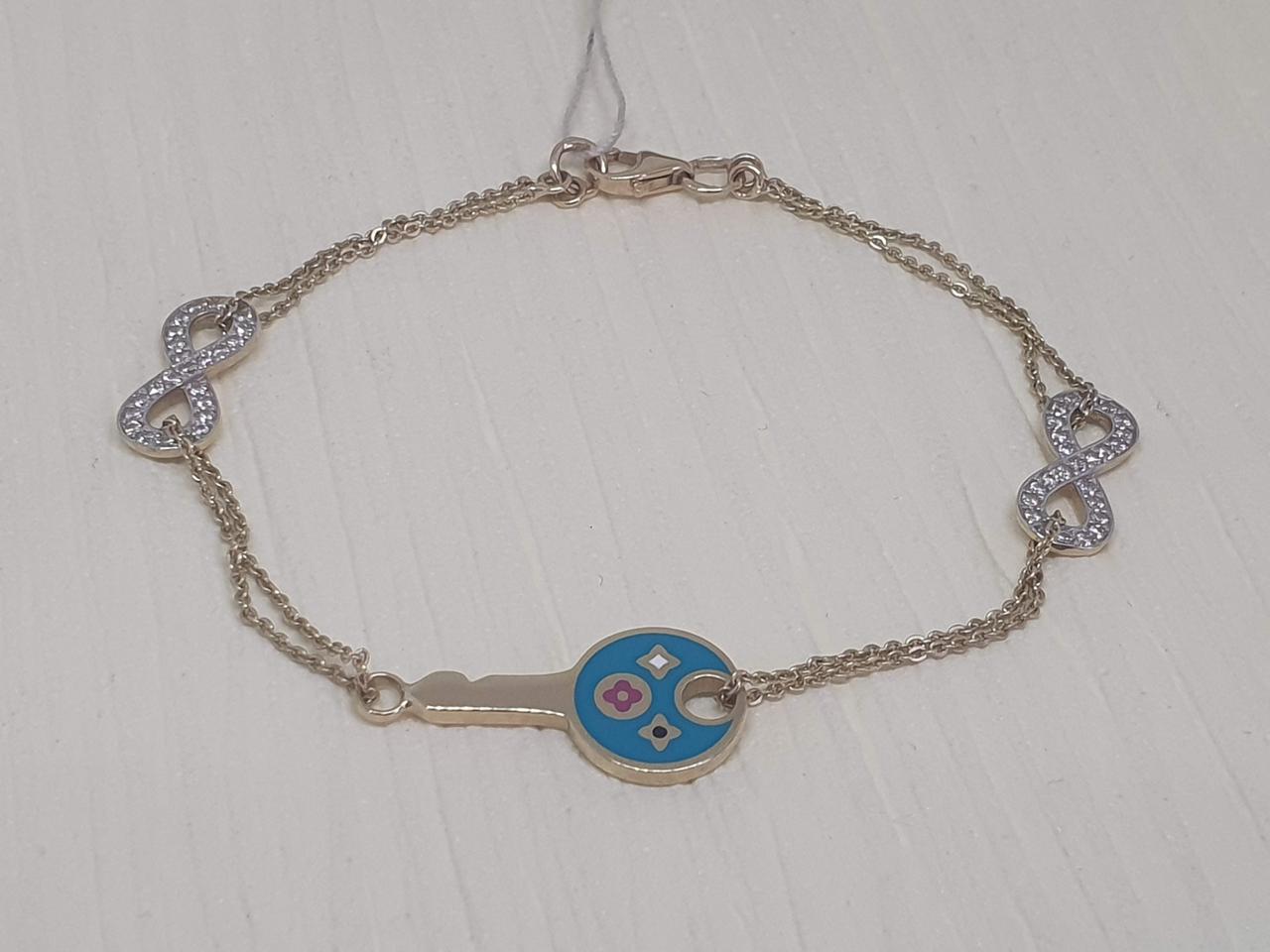 Золотий браслет. 321848ж берюз 19,5